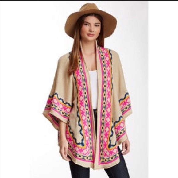 Fate Sweaters - Fate Boho Poncho Sweater Cardigan OS